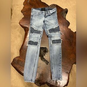 PacSun Blue Ripped Skinny Jeans